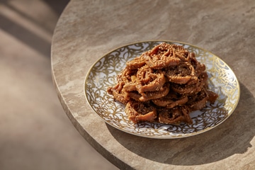 Chebbakia with orange blossom