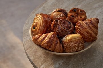 Selection of Danish pastries